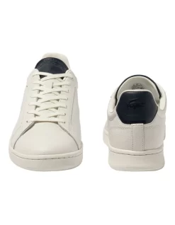 Lacoste Carnaby Pro Luxe Sneakers In White/Navy -Men Shoe Store 974582110 5 720x928