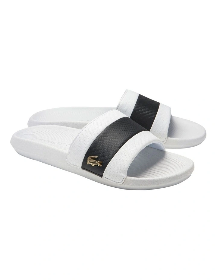 Lacoste Croco Slide In White 2 Lacoste Croco Slide In White - Image 2