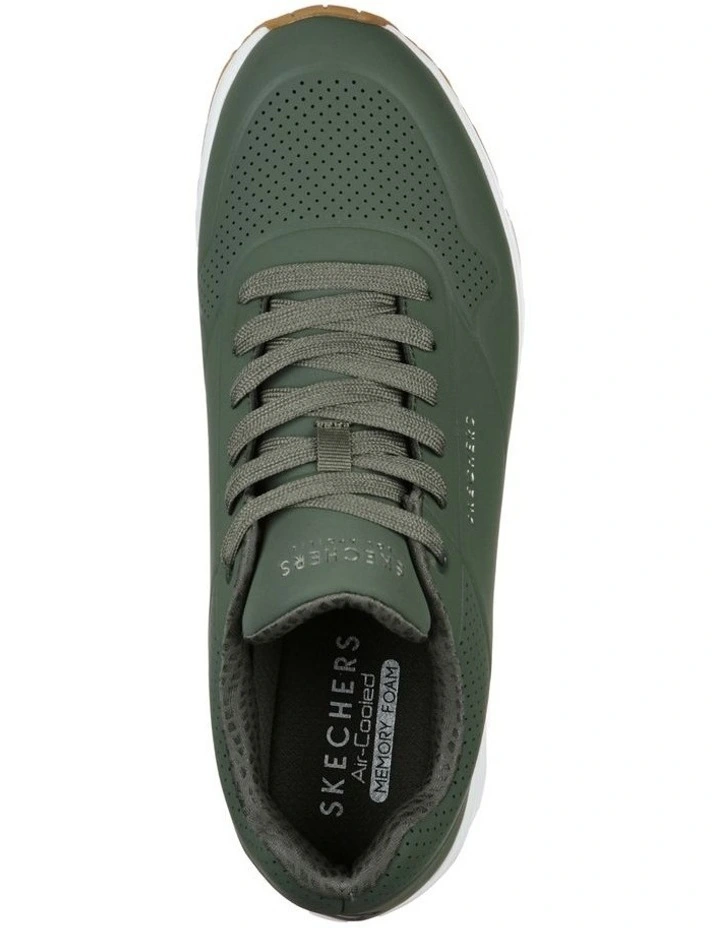 Skechers Uno Stand On Air Sneakers In Green 4 Skechers Uno Stand On Air Sneakers In Green - Image 4