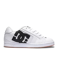 DC Net Sneaker In White/Grey