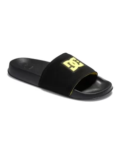 DC Slides In Black/Yellow -Men Shoe Store 976841110 3 720x928