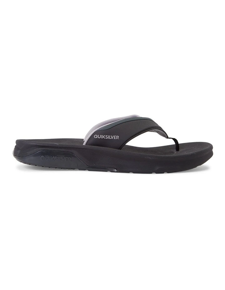 Quiksilver Mathodic Recovery Sandal In Black 1 Quiksilver Mathodic Recovery Sandal In Black