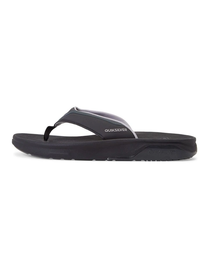 Quiksilver Mathodic Recovery Sandal In Black 5 Quiksilver Mathodic Recovery Sandal In Black - Image 5
