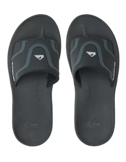 Quiksilver Mathodic Recovery Slider Sandals In Black -Men Shoe Store 977981050 3 720x928