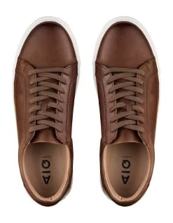 Nate Leather Sneakers In Brown -Men Shoe Store 979410790 3 720x928