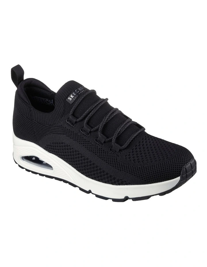 Skechers Uno Sneaker In Black 3 Skechers Uno Sneaker In Black - Image 3