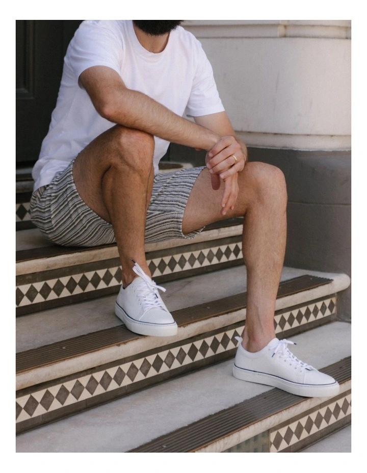 Royale Leather Sneakers In White 2 Royale Leather Sneakers In White - Image 2