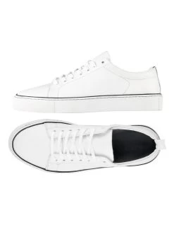 Royale Leather Sneakers In White 6 Royale Leather Sneakers In White -Men Shoe Store 981774280 3 720x928