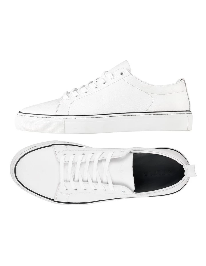 Royale Leather Sneakers In White 3 Royale Leather Sneakers In White - Image 3