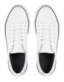 Royale Leather Sneakers In White 7 Royale Leather Sneakers In White -Men Shoe Store 981774280 4 720x928