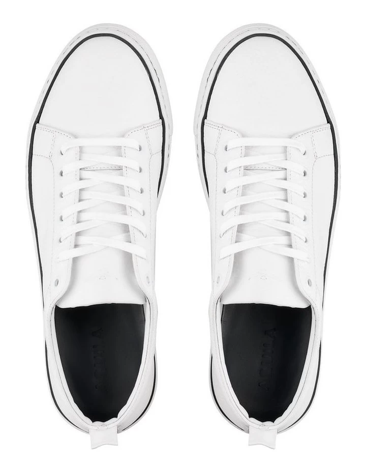 Royale Leather Sneakers In White 4 Royale Leather Sneakers In White - Image 4