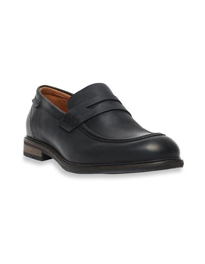 Portobello Mocc Slip On Loafer In Black 2 Portobello Mocc Slip On Loafer In Black - Image 2