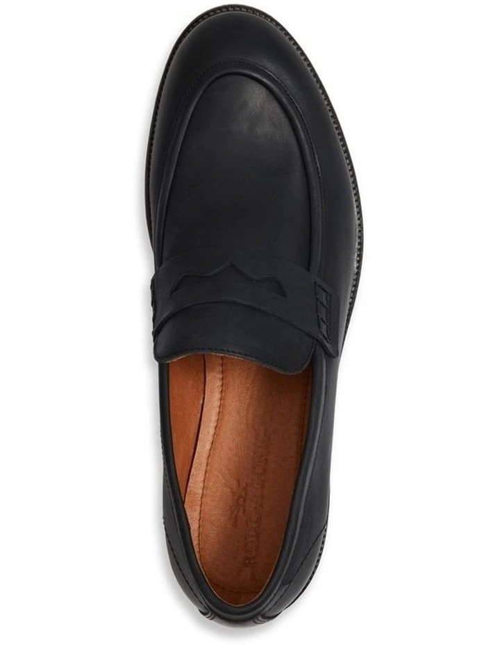 Portobello Mocc Slip On Loafer In Black 6 Portobello Mocc Slip On Loafer In Black - Image 6