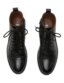 Oxford Hubley Combat Boot In Black -Men Shoe Store 987101110 5 720x928