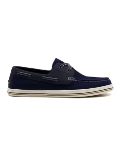 Dune London Burnner Shoes In Navy