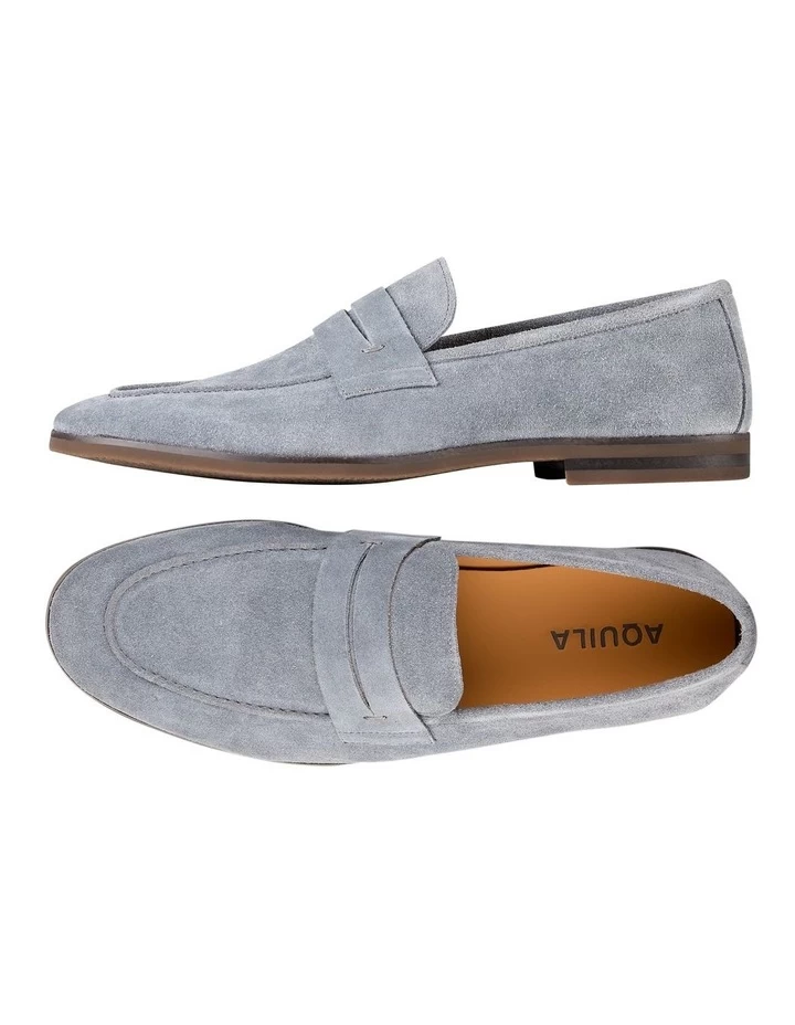 Garcia Suede Loafers In Grey 2 Garcia Suede Loafers In Grey - Image 2