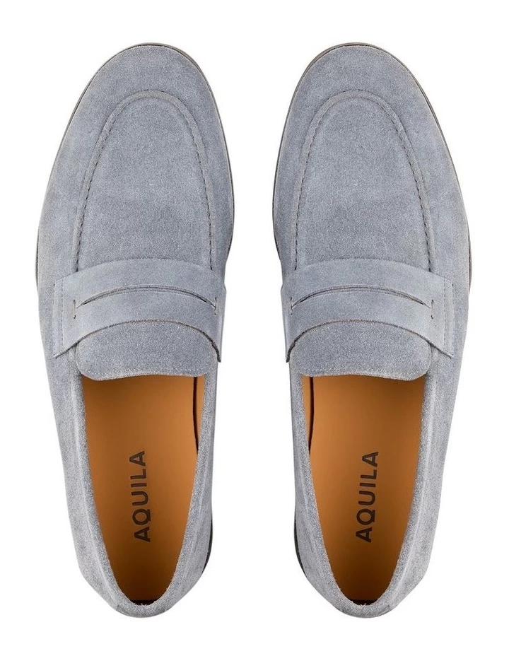 Garcia Suede Loafers In Grey 3 Garcia Suede Loafers In Grey - Image 3