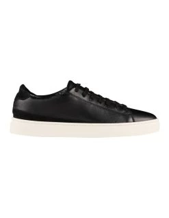 Perry Leather Sneakers In Black